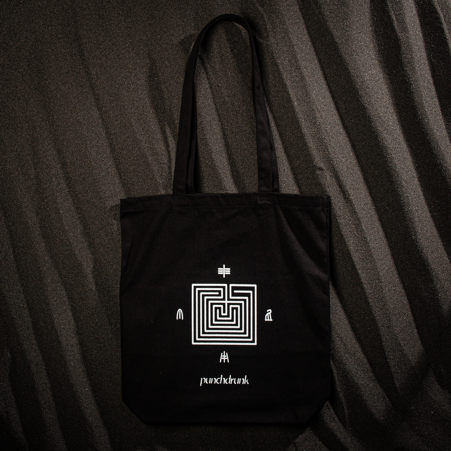 Black Tote Bag - Maze