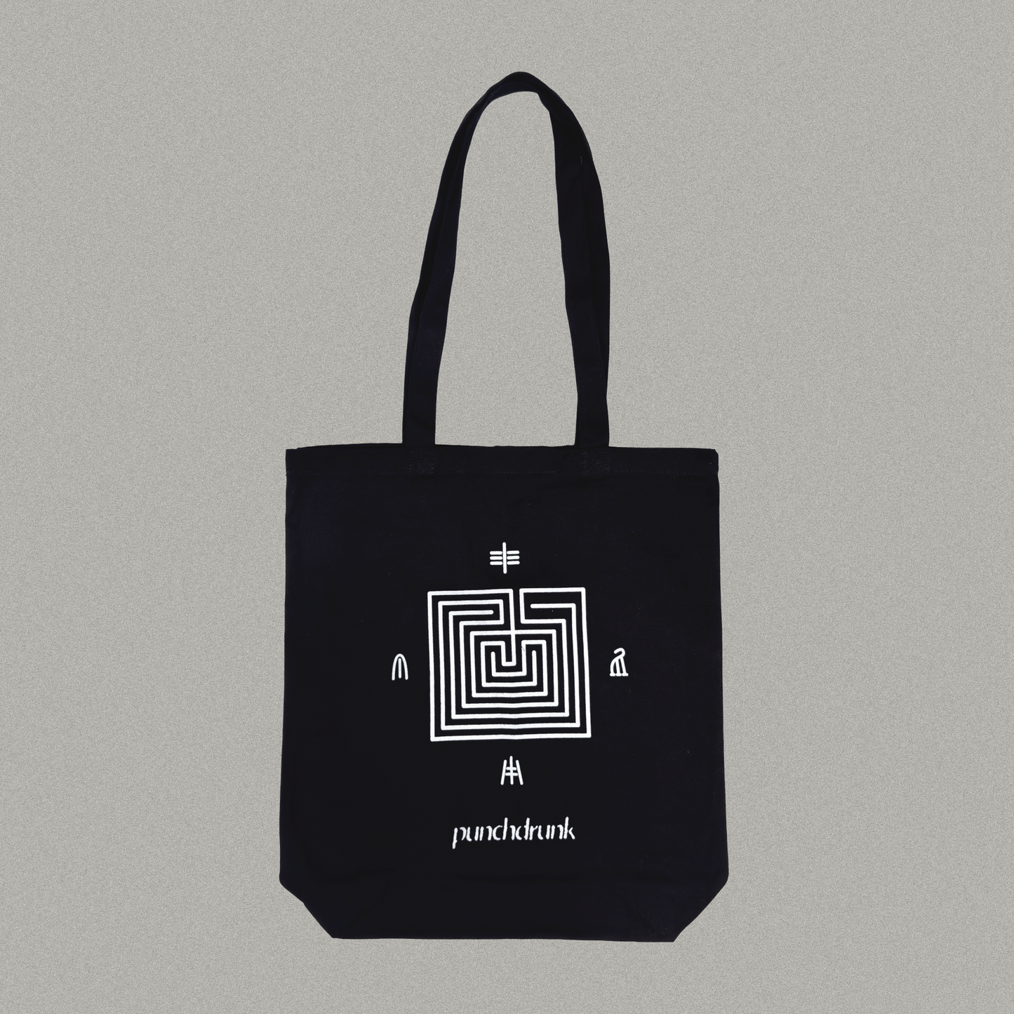 Black Tote Bag - Maze