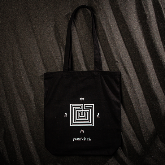 Black Tote Bag - Maze